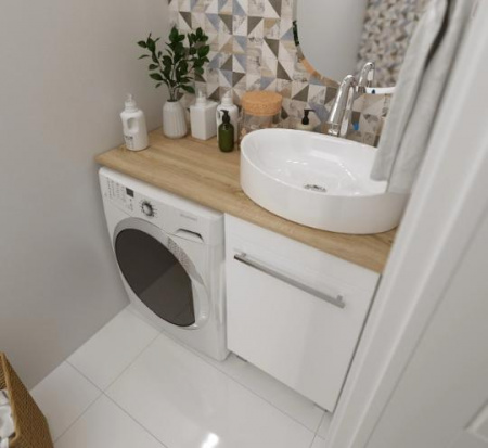 Столешница 110*50 см лдсп цвет дуб с кронштейном правая